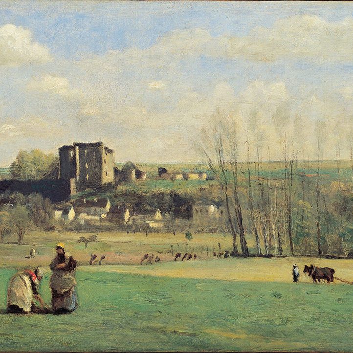 Image ©Musée d'art d'Ohara (détail du tableau Paysage, La Ferté-Milon).